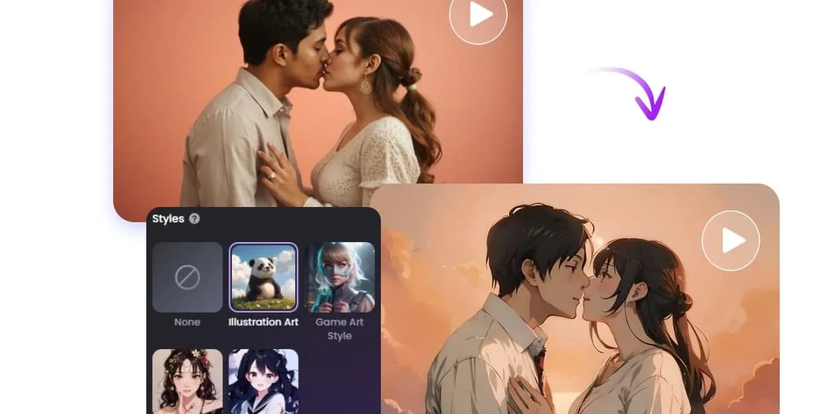 Personalized Kissing Scenes